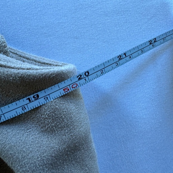 J McLaughlin Dress Womens L Tan Sleeveless Cowl Neck Faux Suede 059-E - Picture 4 of 4